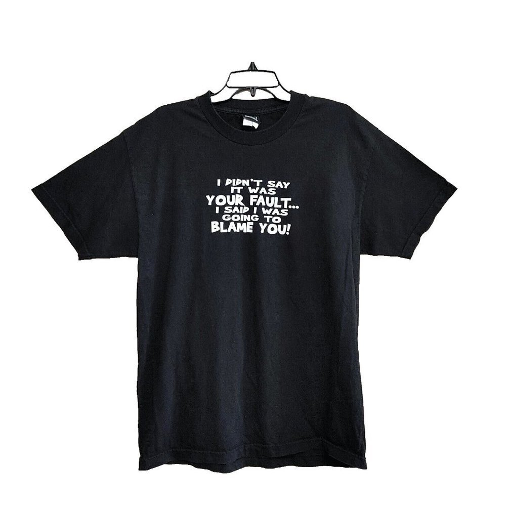 Tapout T Shirt Funny Humor Men's  Large Black Short Sleeve Humor Tee